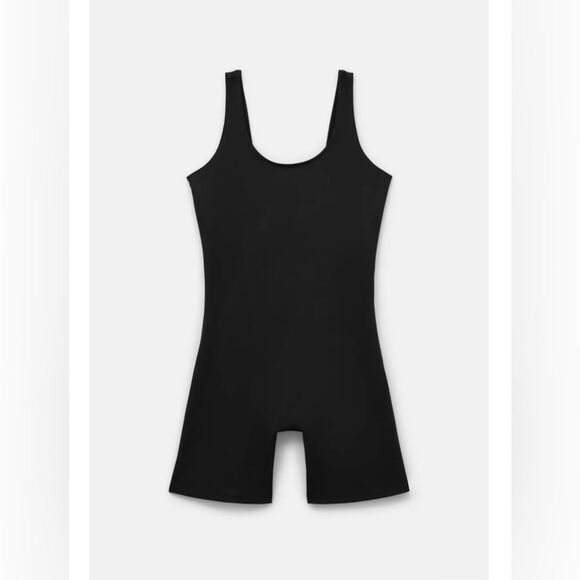 Girlfriend Collective Black Bike Unitard Large - Picture 8 of 8